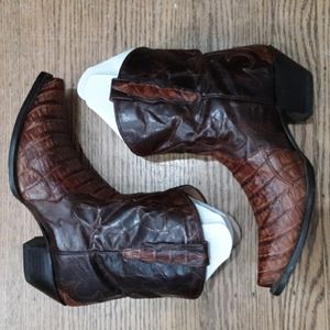 Dan Post Exotic Crocodile Snip Toe Boots